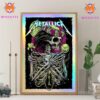 Jerry Garcia Icon Of Grateful Dead Honoring In Stunning Psychedelic Style Blue And Yellow Edition Wall Decor Canvas Poster