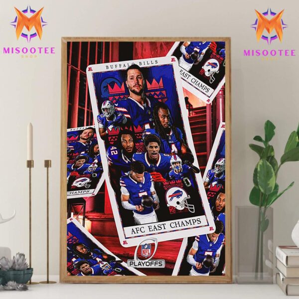 NFL Buffalo Bills Are Kings Of The AFC East Champions Wall Decor Canvas Poster