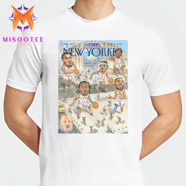 New York Knicks Pride Giants Shine on The New Yorker Cover Unisex T-Shirt