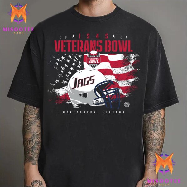 Official South Alabama Jaguars Team In The Veterans Bowl 2024 Bowl Season Unisex T-Shirt