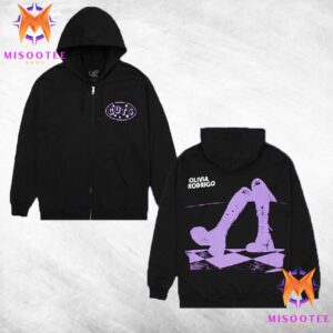 Olivia Rodrigo GUTS Purple Star Zip Hoodie