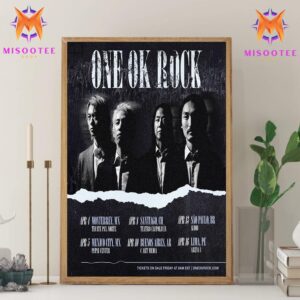 One Ok Rock Latin American Tour 2025 Kicking Off In Mexico And Heading To South America For The First Time Since 2017 Wall Decor Canvas Poster