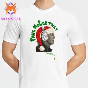 Paul McCartney Santa Hat 2024 Holiday Photo Unisex T-Shirt