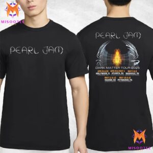 Pearl Jam Announces Dark Matter Tour 2025 Featuring Concerts Across Major US Cities Two Sides Unisex T-Shirt