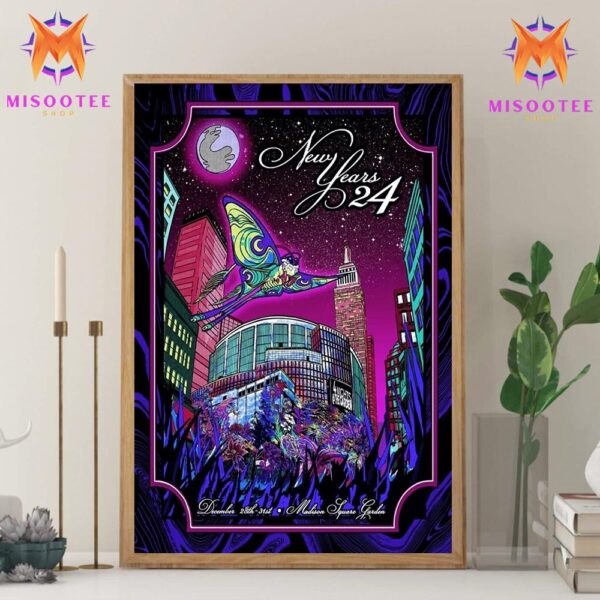 Phish Event New Years 2024 4 Nights At Madison Square Garden New York From December 28th To 31st 2024 Wall Decor Canvas Poster