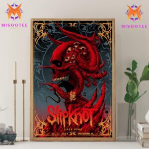 Slipknot Tour At Ziggo Dome Amsterdam Netherlands On December 5th 2024 Wall Decor Canvas Poster