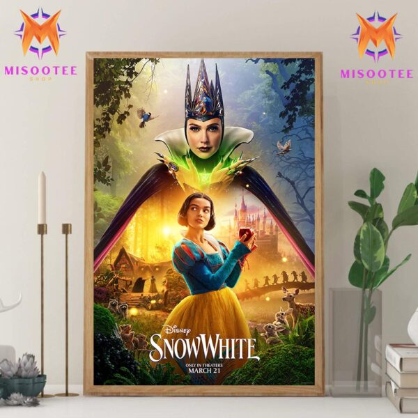 Snow White Of Disney The Classic Story Comes To Life Only In Theaters On March 21st 2025 Wall Decor Canvas Poster