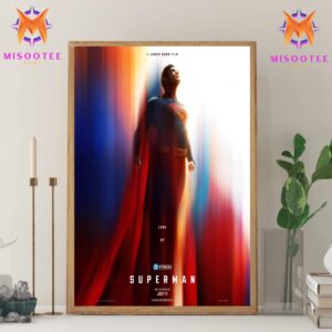 Superman A Jame Gunn Film Look Up Only In Theaters On July 11th 2025 Wall Decor Canvas Poster