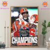 Syracuse Orange Football 2024 DIRECTV Holiday Bowl Champs Wall Decor Canvas Poster