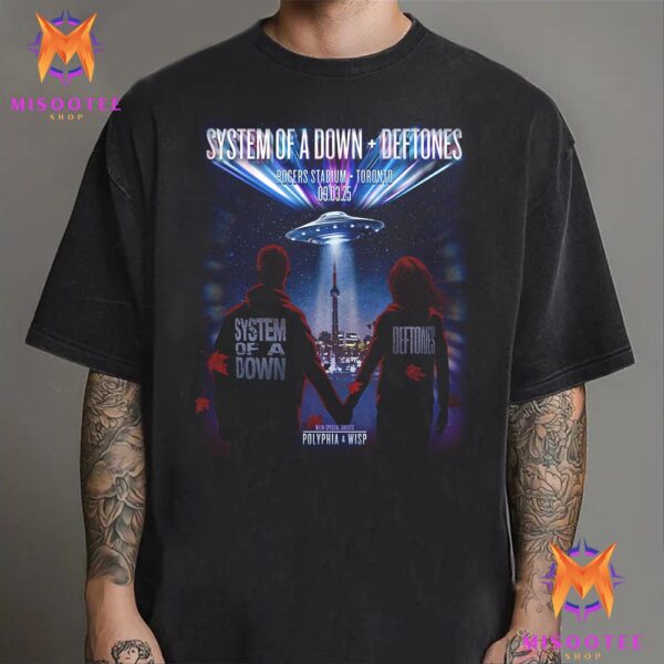 System Of A Down x Deftones With Special Guest Polyphia And Wisp Event At Rogers Stadium Toronto On September 3rd 2025 Unisex T-Shirt