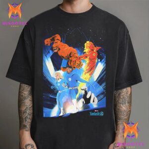 The Fantastics 4 First Steps Poster Art Of Marvel Studios In Theaters On July 25th 2025 Unisex T-Shirt