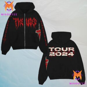 The Used 25 Years Anniversary 2024 Tour Unisex Zip Hoodie