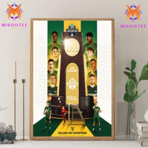 University Of Vermont 2024 NCAA Men’s College Cup Champions Wall Decor Canvas Poster