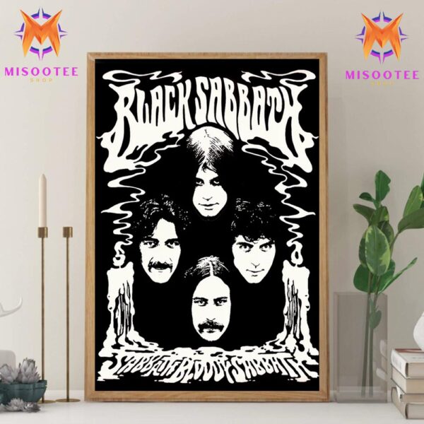 Black Sabbath Sabbath Bloody Sabbath 50th Anniversary Wall Decor Canvas Poster