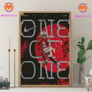 Caleb Downs Ohio State Buckeyes NCAA Division I Football Bowl Subdivision One Of One Wall Decor Canvas Poster