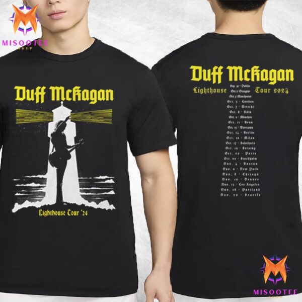 Duff McKagan Lighthouse Tour 2024 Tour Date Schedule Two Sides Unisex T-Shirt