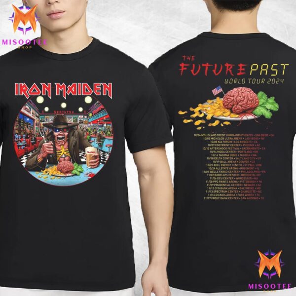 Iron Maiden The Future Past 2024 Tour USA Two Sides Unisex T-Shirt