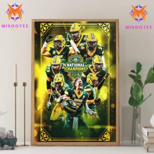 North Dakota State Bison 2024 NCAA Division I Football National Champions Wall Decor Canvas Poster