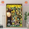 North Dakota State Bison 2024 NCAA Division I Football National Champions Wall Decor Canvas Poster