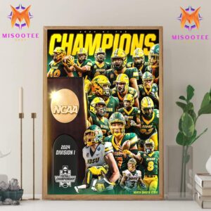 North Dakota State Takes Down Montana State And Wins Its 10th National Title Wall Decor Canvas Poster