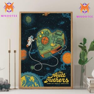 The Avett Brothers Concert At Bojangles Coliseum Charlotte NC On December 31st 2024 Wall Decor Canvas Poster